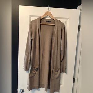 Verve Ami soft camel colored duster cardigan